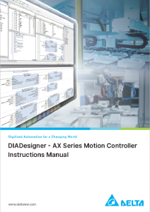 AX-3 AX-8 Motion Control Instruction Manual