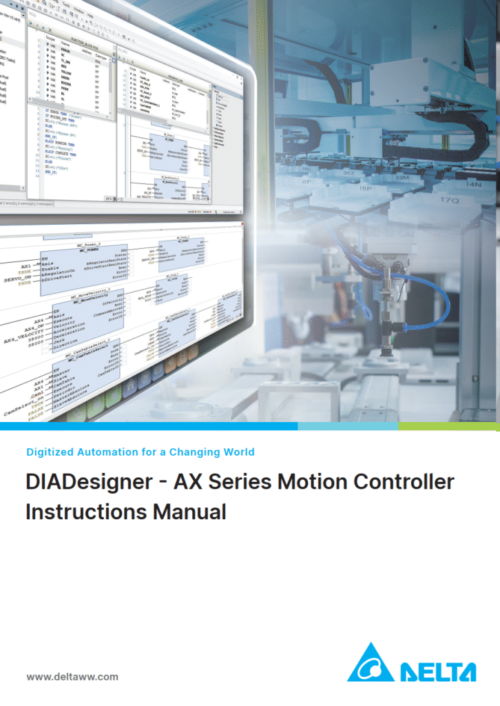 DIADesigner - AX Series Motion Controller Instruction Manual
