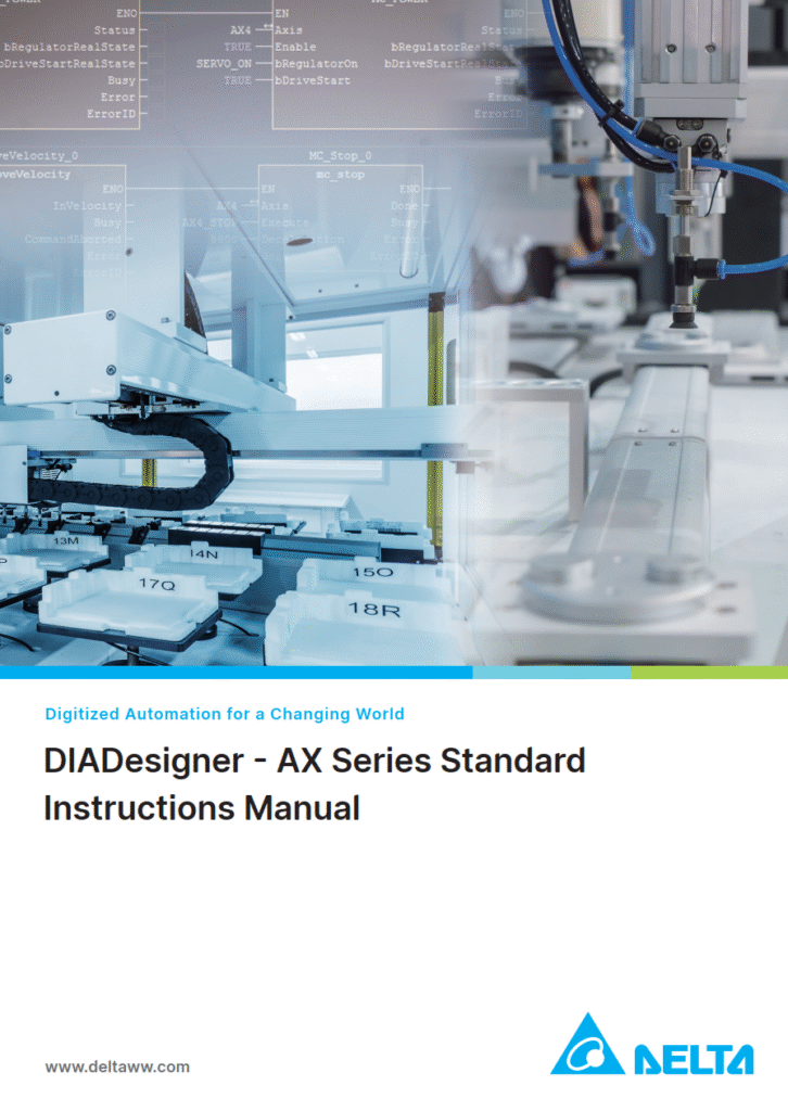 DIADesigner - AX Series Standard Instruction Manual