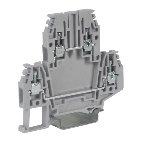 DB100GR — Винтова двуетажна клема 2,5 mm², сив цвят, серия DBC