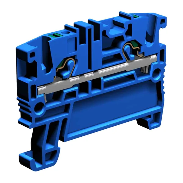 EFC200BL — Push-in spring terminal 2.5 mm², blue