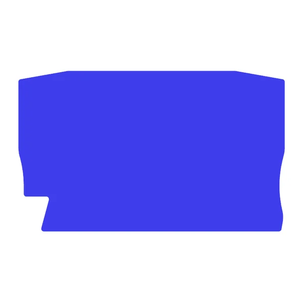 EFC201BL — End plate, blue, for EFC.2, EFCE.2, EFS.2