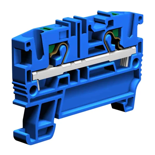 EFC400BL — Push-in spring terminal 4 mm², blue