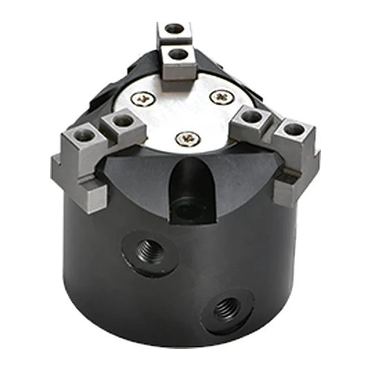 HDQ3-32 — Three-finger gripper HDQ3 Ø32 with round body, stroke 8 mm, double-acting, M5