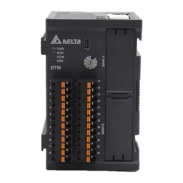 DTMN08 — Measurement module Delta DTM, 8 input channels, outputs via DTM-BD□ output cassette; connects to the DTMR / DTME main module via internal bus