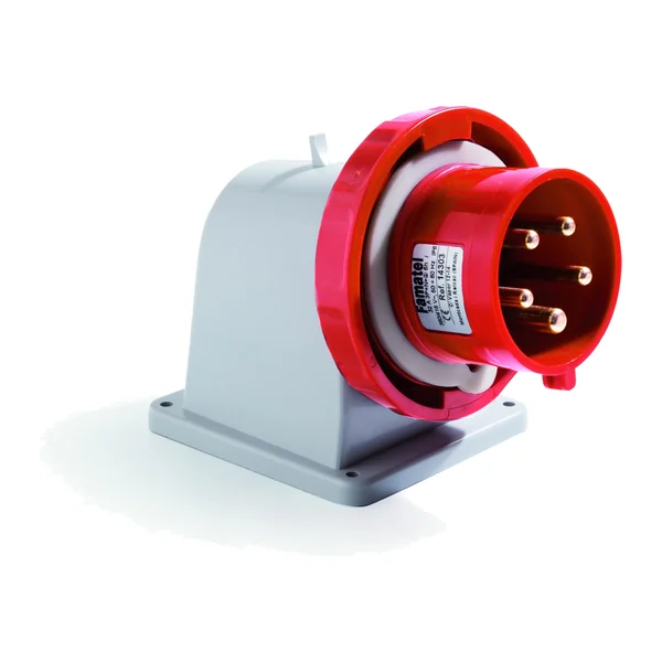 14353 — Индустриален щепсел външен монтаж 3P+T+N 32A 400V IP67- Наклонени 90º ECO