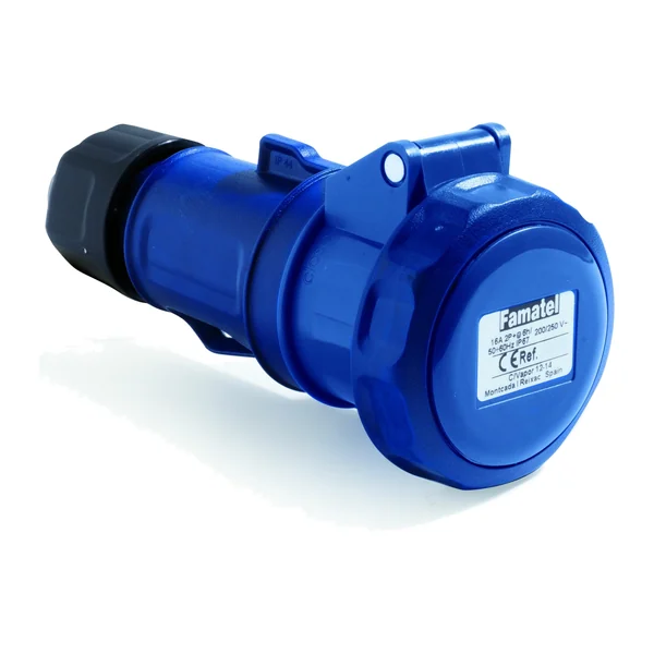 24200CR — Industrial portable socket 2P+T 16A 230V IP66/67 - quick connection