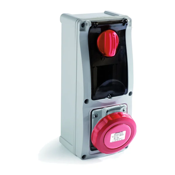 26321 — Контакт с блокировка, външен монтаж, 16A 3P+N+T IP67 400V - DIN шина