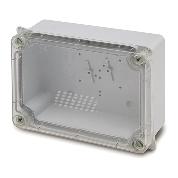 3042 — Moisture-proof box IP55 153×110×63 without glands - transparent cover