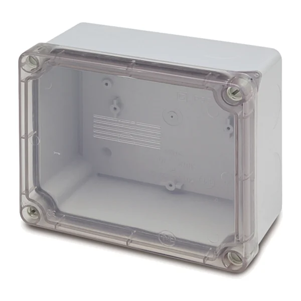 3043 — Moisture-proof box IP55 160×135×83 without glands - transparent cover