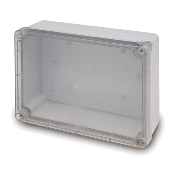 3044 — Moisture-proof box IP55 220×170×85, without glands - transparent cover