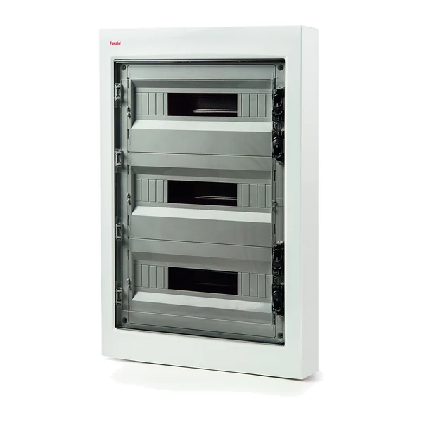 3654 — Enclosure for surface mounting 54 modules IP40, transparent door, 680X465X120