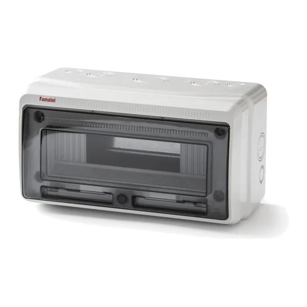 3964 — Modular auxiliary enclosure with DIN rail for 16 modules, IP65, dimensions 175x330x155 mm