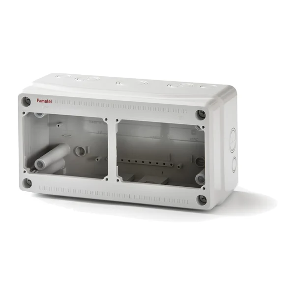 3973 — Modular auxiliary enclosure for 2 sockets, IP65, dimensions 175x330x135 mm