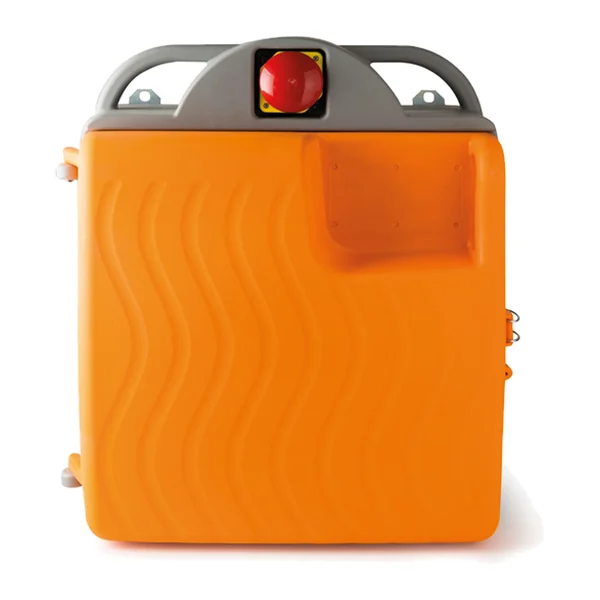 3980P — Protective cabinet for temporary construction-site boards with external emergency stop, 724x643x419, IP40