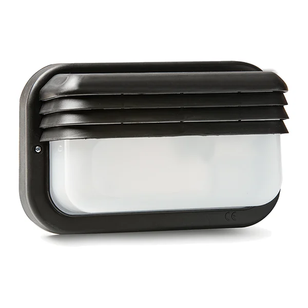 4413G — Плафон стенен хоризонтален E-27 18W IP44 ECOLED - черен