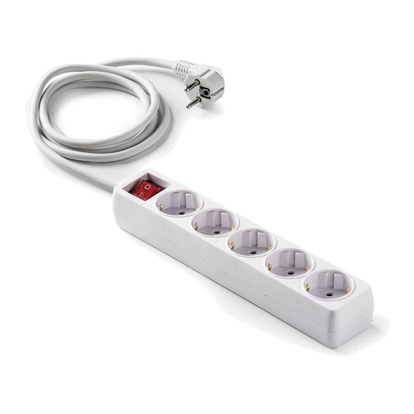 9/805 — Power strip with 5 sockets 16A 250V, with 3 m cable, with switch