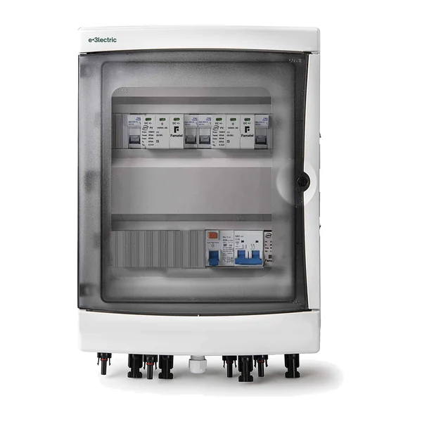 E3SBDCAC26-FVC120 — Photovoltaic protection enclosure for surface mounting 1P+N 20A IP65 - DC-AC