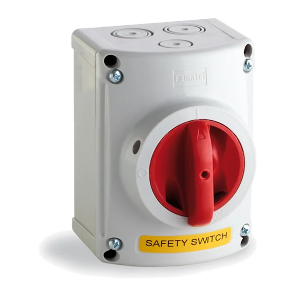 25511 — Switch-disconnector, surface-mounted 2P+NP+E 16A IP67 - solid neutral