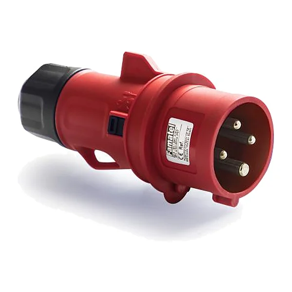 13304 — Индустриален подвижен щепсел 2P+T 16A 400V IP44/54