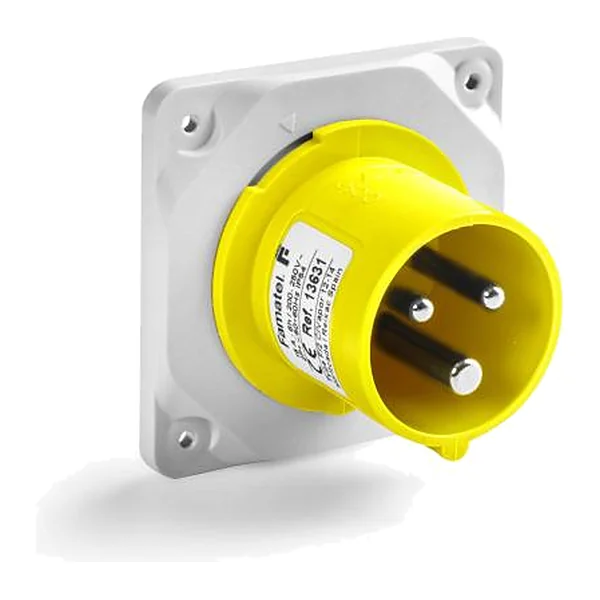 13537 — Индустриален щепсел за вграден монтаж - Прав 3P+N+T 16A 110V IP44/54