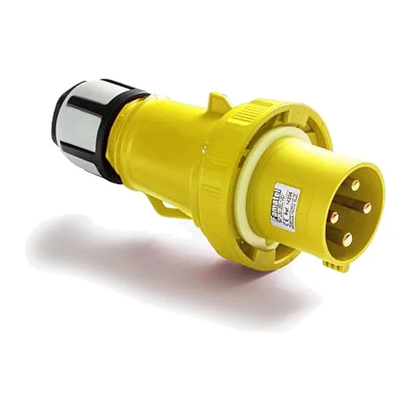 14108 — Industrial portable plug 2P+T 63A 110V IP66/67