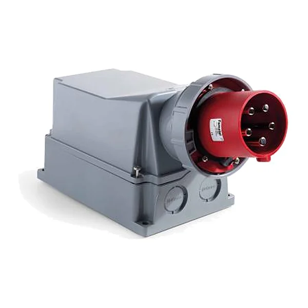 14382 — Индустриален щепсел с права кутия, външен монтаж 2P+T 125A 400V IP67