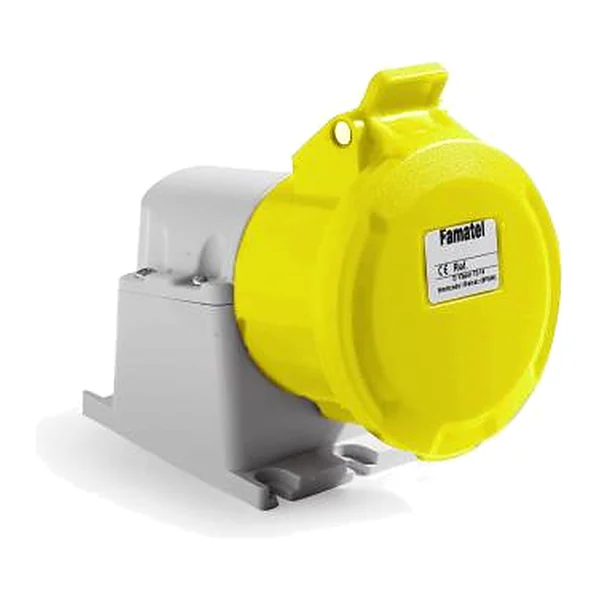 23197 — Industrial socket surface-mounted angled 90º ECO 16A 3P+T 110V IP44 - Angled 90º