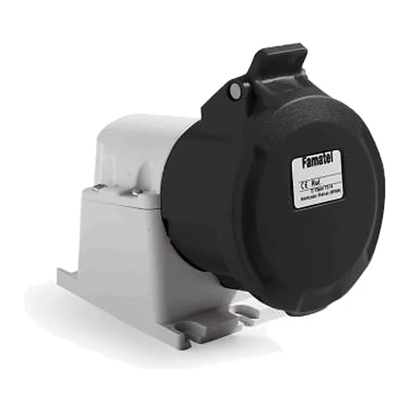23484 — Industrial socket surface-mounted angled 90º ECO 2P+T 32A 500V IP44 - Angled 90º