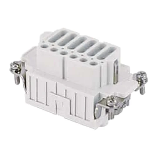 JDSF 18 — Connector insert, female insert (female contacts), 18 poles, size 57.27, spring terminals, tin-plated contacts, 10 A / 400 V
