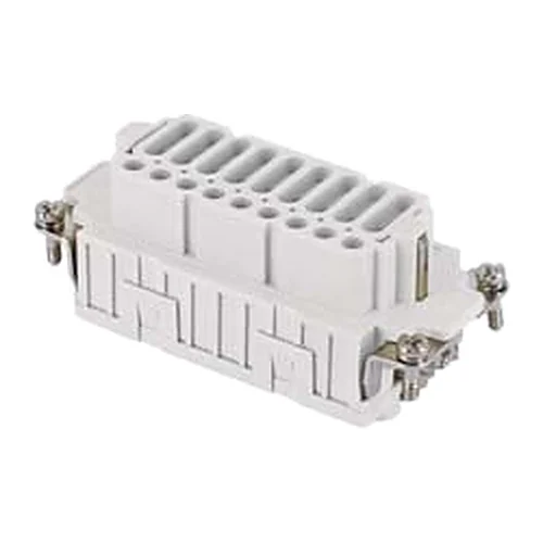 JDSF 27 — Inserție pentru conector, inserție feminină (contacte feminine), 27 poli, dimensiune 77.27, cleme de arc, contacte lipite, 10 A / 400 V