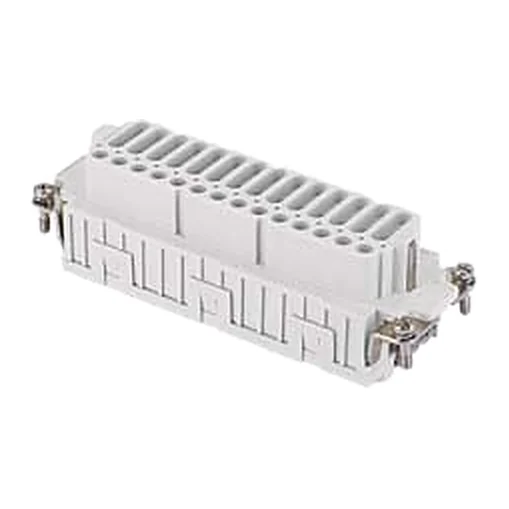 JDSF 42 — Connector insert, female insert (female contacts), 42 poles, size 104.27, spring terminals, tin-plated contacts, 10 A / 400 V