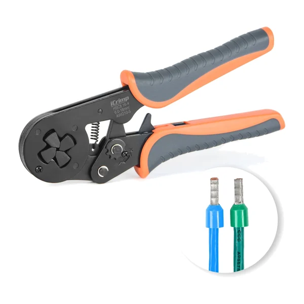 HSC8 16-4 — Crimping pliers for wire-end ferrules IWISS, 6–16 mm², square profile
