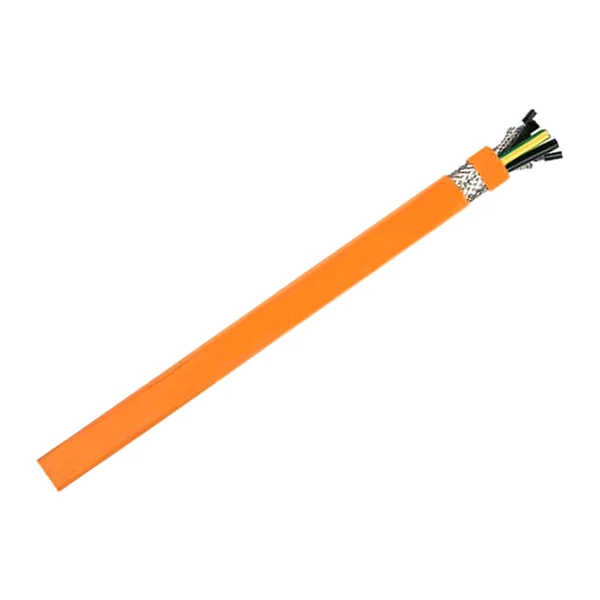 584 4025 215 08 — Servo cable Servoflex PUR-C-584 0.6/1 kV, shielded 4G2.5 + (2×1.5) mm², orange