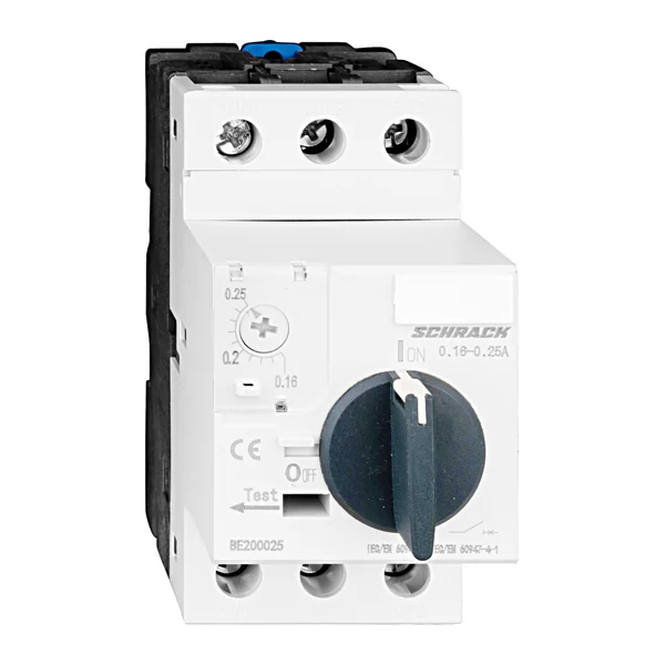 BE200025 — Motor protection circuit breaker BE2, 3-pole, 0.16-0.25A
