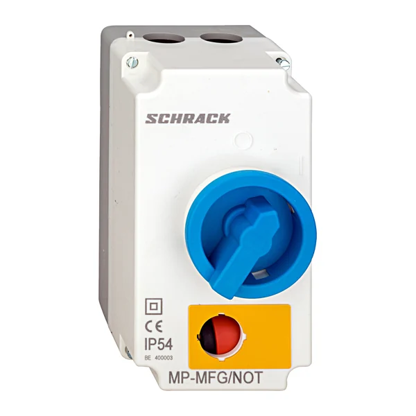 BE400003 — Кутия за моторна защита BE4, с авариен стоп бутон, IP54