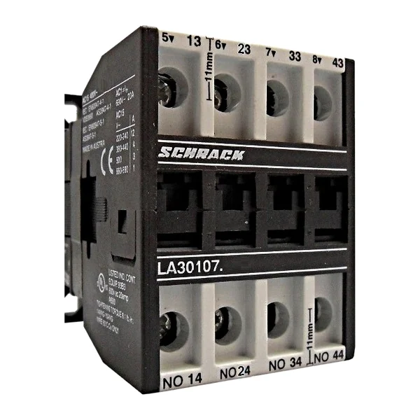 LA301072N — Спомагателен контактор 12A, 110VAC, 4NO