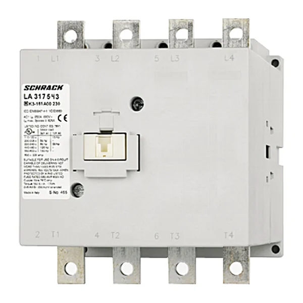 LA317543 — Контактор 4P, 90kW/175A AC3, 250A AC1, 230V AC/DC
