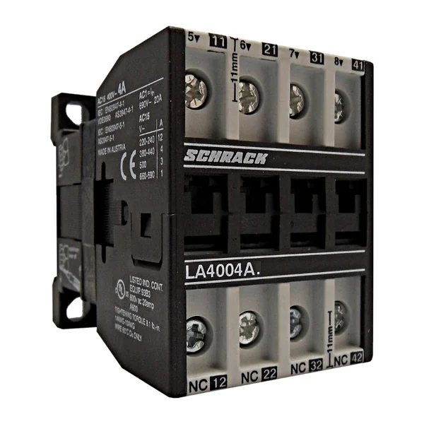 LA4004A5N — Спомагателен контактор DC, 4A AC15, 24VDC, 4NC
