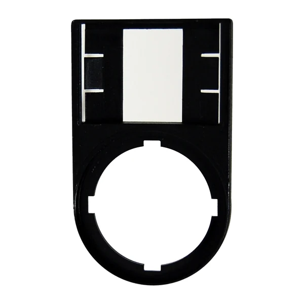 M22-LP — Label holder M22-LP for single pushbutton, 30 × 50 mm, black