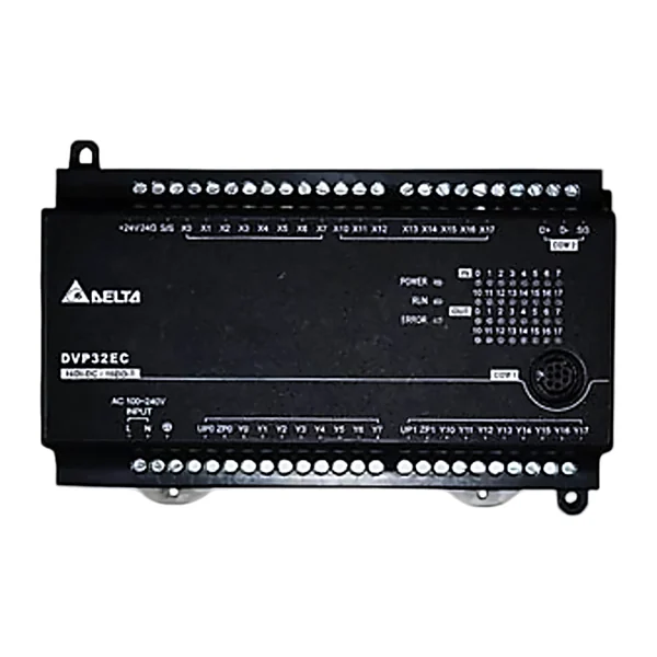 DVP32EC00T3 — DVP-EC (Controller) – basic PLC, 100–240 VAC, 16 inputs, 16 transistor outputs