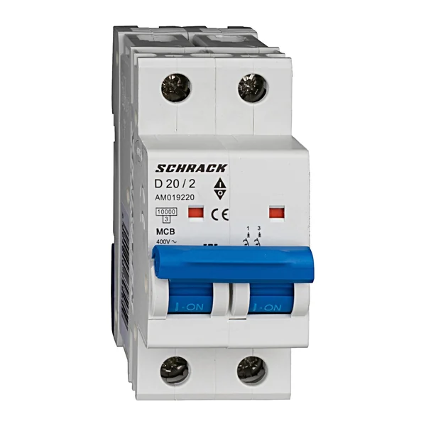 AM019220 — Миниатюрен Автоматичен Прекъсвач AMPARO 10kA, D 20A, 2P