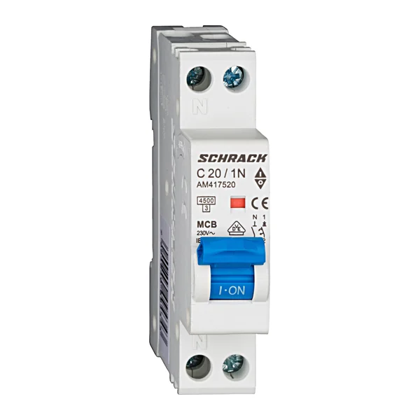 AM417520 — Miniature circuit breaker AMPARO 4.5kA, C 20A, L+N, 1M