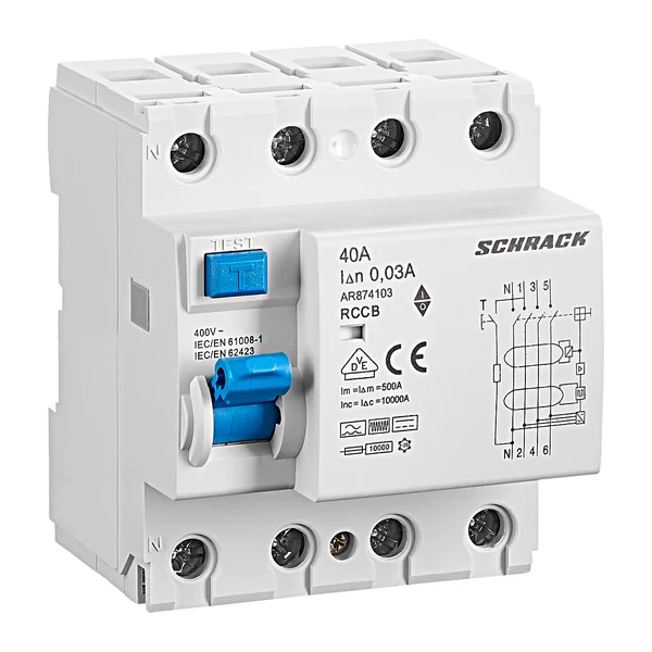 AR874103 — Residual current circuit breaker AMPARO, 4P, type B, 10kA, 30mA, 40A