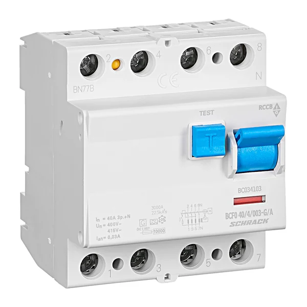 BC034103 — Residual current circuit breaker 40A, 4P, 30mA, type A, G, 10kA
