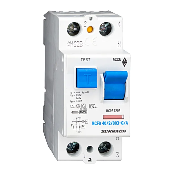 BC034203 — Дефектно токова защита 40A, 2P,30mA, тип A,G, 10kA