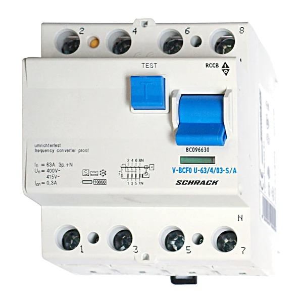 BC096630 — Residual current circuit breaker 63A, 4P, 300mA, type A, S, FU, 10kA