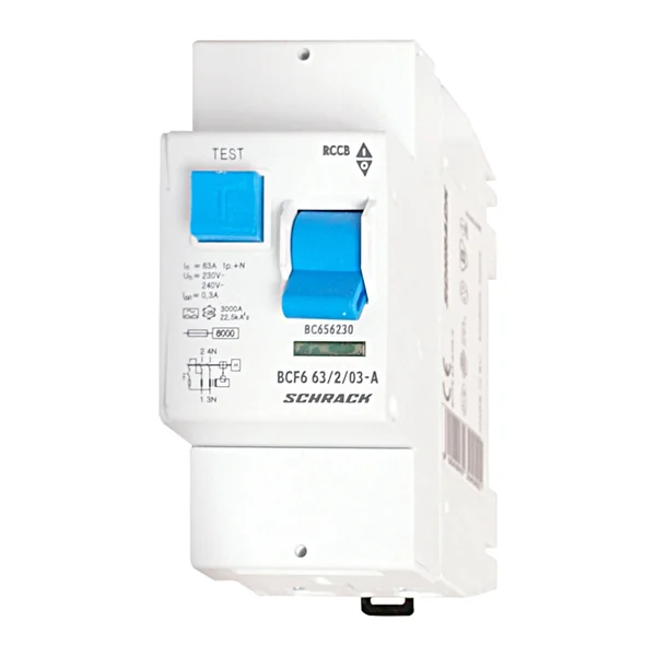 BC656230 — Residual current circuit breaker 63A, 2P, 300mA, type A, 6kA