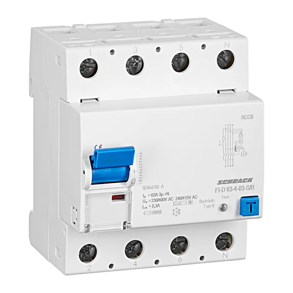 BD866130-A — Residual current circuit breaker 63A, 4-pole, 300mA, type B, S