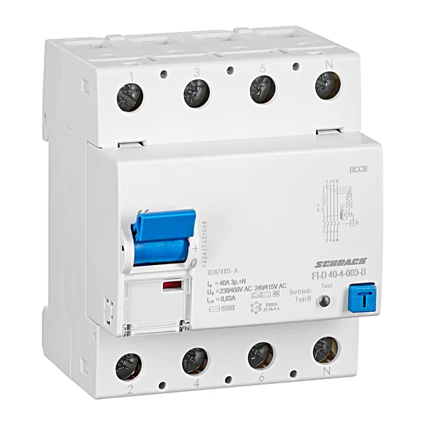 BD874103-A — Residual current circuit breaker 40A, 4-pole, 30mA, type Bfq